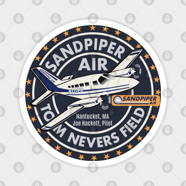 Sandpiper Air Wings Show Magnet by Alema Art